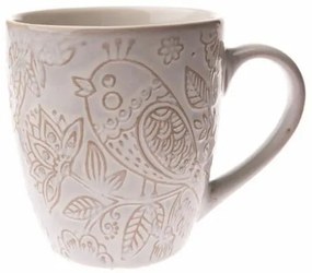 Cană din ceramică Bird, 454 ml, albă