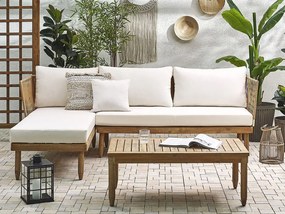 Set mobilier de grădină Crema (lemn deschis). 1078513