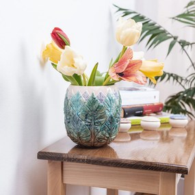 Vaza pentru flori realizata manual din ceramica