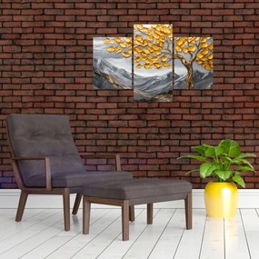Tablou – Arbore cu frunze aurii (90x60 cm)