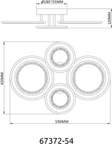 Plafoniera LED CCT design circular ANTHONY