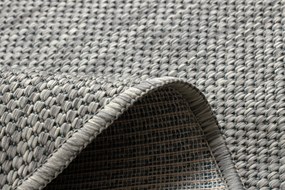 Covor SISAL SION cerc A5165A Melanj țesute plate gri