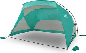 vidaXL Cort de plajă, verde marin, 274x178x170/148 cm, poliester 185T