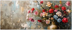 Tablou - Vaza de flori (120x50 cm)