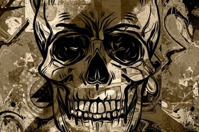 Tablou craniu în design sepia