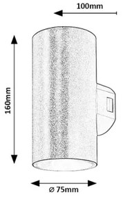 Aplică LED de exterior Rabalux 77155 URFA LED/18W/230V IP65 negru