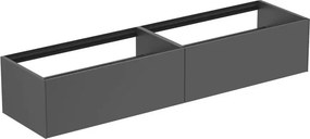 Dulap baza suspendat Ideal Standard Atelier Conca antracit mat 2 sertare 200 cm