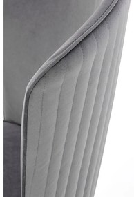 Scaun de bucaterie Dio, gri/negru