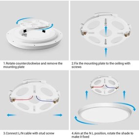 Immax NEO 07164-40 LED RGBCCT 50W/230V Wi-Fi Tuya + DO, lumina reglabilă