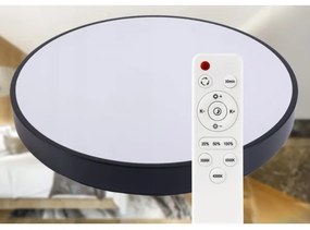 Plafonieră LED dimabilă LED/50W/230V 3000-6500K d. 50 cm negru + telecomandă