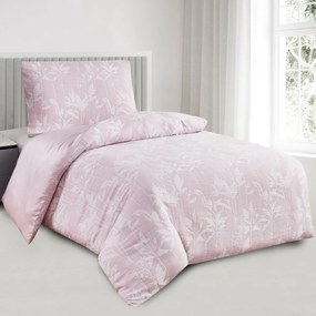 Lenjerie de pat din jacquard Alabama roz, 140 x 200 cm, 70 x 90 cm