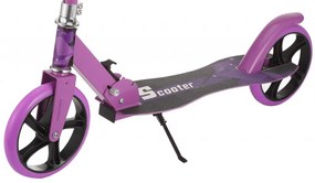 Trotineta copii si adolescenti NOVOKIDS™ Storm EVO PRO, Maxim 100 kg, Functie Super Brake, Maner reglabil pe inaltime, Diametru roata 200 mm, Mov