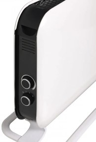 Încălzitor de pardoseală MILL SG2000MEC, 2000W, 20 m2, 3 trepte, LOT20, Silențios, Protecție la răsturnare, Margini rotunjite, Alb/negru