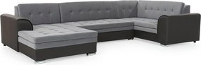 Colțar lemn masiv Formă U Extensibil Damasc 338x189cm Personalizabil