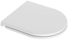 Capac Wc cu soft close si quick release, Feeling, alb mat, RAK Alb mat