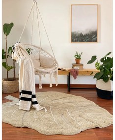 Covor pentru copii kaki lavabil/țesut manual din bumbac 120x180 cm Monstera Olive – Lorena Canals