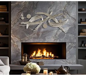 Decorațiune de perete din metal 121x52 cm Mondrian – Mauro Ferretti