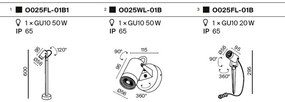 Stalp iluminat directionabil exterior IP65 Scope