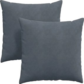 vidaXL Perne pentru canapea 2 pcs Gri închis 60 x 60 cm