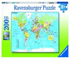 PUZZLE HARTA LUMII, 200 PIESE - RAVENSBURGER (RVSPC12890)