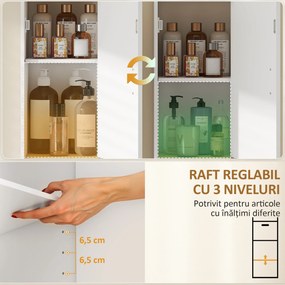 HOMCOM dulap jumătate de coloană independent | Aosom Romania
