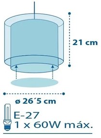 Dalber 60612 - Lustră copii POLICE 1xE27/60W/230V