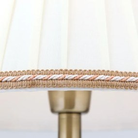 Lampă de masă Orion LA 4-1085/1 TONIA 1xE27/60W/230V d. 30 cm alb/bronz