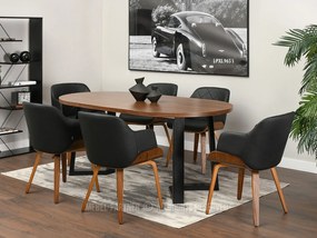 Scaun Sorien K (negru + nuc). 1111268