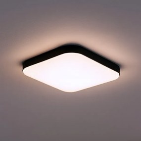 NEMO Plafonieră LED, 11 W, 230 V, 26 x 26 cm, negru