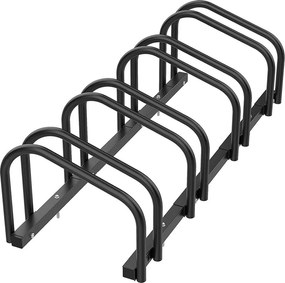 Depozit exterior pentru 4 biciclete, negru