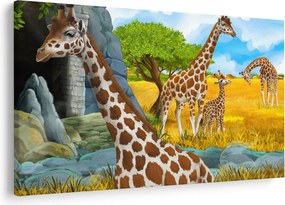 Tablou - Familia girafelor (90x60 cm)