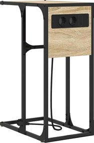 vidaXL Dulap de noapte Stejar Sonoma 41,5 x 26 x 60,5 cm Lemn compozit