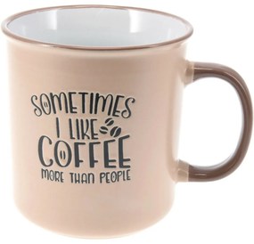 Cană din gresie Coffee crem, 710 ml