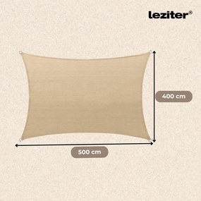 Rana Sun sail dreptunghiular 4x5 m bej