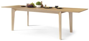 Mazzoni BARI Stejar Natural 180x90 cm (+2 inserții 45 cm) - MASĂ DE LEMN ÎN STIL JAPONEZ/SCANDINAV EXTENSIBILĂ PÂNĂ LA 270 cm!