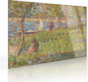 Tablou pe sticlă - Georges Seurat, Study for "La Grande Jatte", reproducere (70x50 cm)