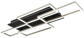 Globo 67359-40A - Plafonieră LED dimabilă JEFFRY 40W/230V 32,5x87,5 cm neagră + telecomandă