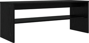 vidaXL Cabinet TV Stejar Negru 100 x 35 x 40 cm Lemn compozit