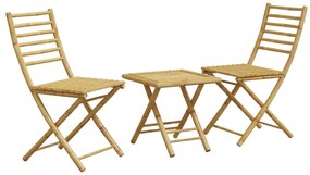 3278524 vidaXL Set mobilier bistro, 3 piese, bambus
