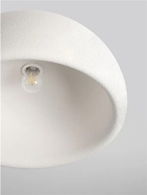 Lustra aplicata tavan cu textura granulata Davo 50cm, alb piatra