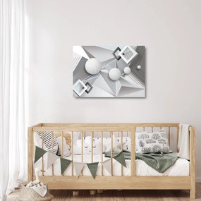 Tablou pe sticlă geometric abstract (70x50 cm)