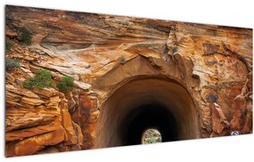 Tablou - tunel în stâncă (120x50 cm)