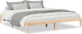 vidaXL Cadru pat foarte lung fără saltea, 200x220 cm, lemn masiv pin