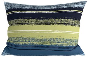 Set 2 huse decorative pentru perne din microfibra BLUE STRIPES 50x70 cm, albastru
