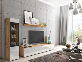 Mobilier living Selwyn I (wotan + Alb lucios ) (fără iluminat). 1054029
