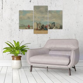 Tablou - Eugène Boudin, Beach Scene, reproducere (90x60 cm)