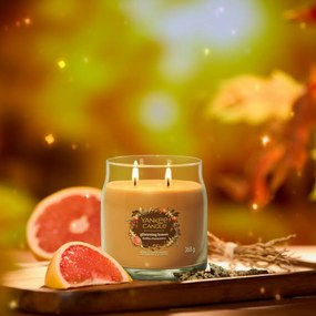 Lumânare parfumată medie Yankee Candle Signature Glistening Leaves, 368 g, M