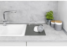 Scurgător de vase gri din cauciuc 40x30 cm Maxi – Wenko