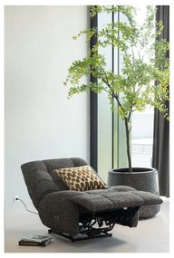 Fotoliu gri antracit reglabil de relaxare Hein – WOOOD