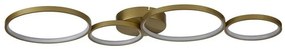 Lustra LED decorativa metal auriu Cirque 4Lt Ring